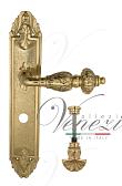 Дверная ручка Venezia на планке PL90 мод. Lucrecia (полир. латунь) сантехническая, пов