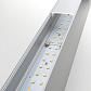 Линейный светодиодный накладной двусторонний светильник 78см 30Вт 3000К матовое серебро 101-100-40-7