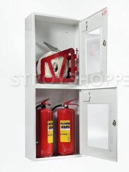 Шкаф пожарный ШПК-320НОБ навесной открытый белый