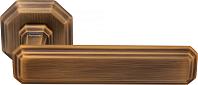 Дверная ручка Forme мод. Themis 217RAT (матовая бронза) на розетке 50RAT