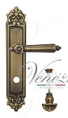 Дверная ручка Venezia на планке PL96 мод. Castello (мат. бронза) сантехническая, повор