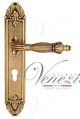 Дверная ручка Venezia на планке PL90 мод. Olimpo (франц. золото) под цилиндр