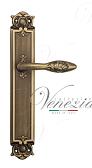 Дверная ручка Venezia на планке PL97 мод. Casanova (мат. бронза) проходная