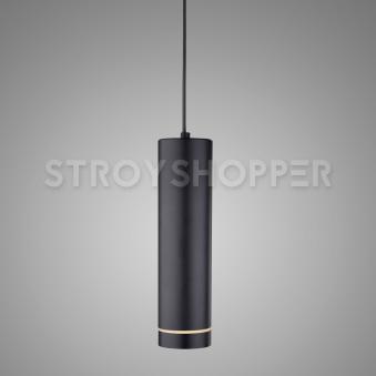 Подвесной светодиодный светильник DLR023 12W 4200K черный матовый